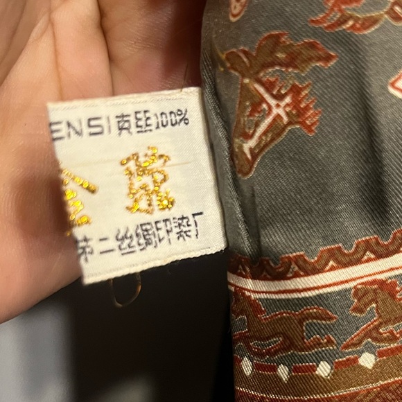 New Golden Camel Pure Silk Printed Western Style Horse Head Horse Shoe Scarf - Picture 6 of 7